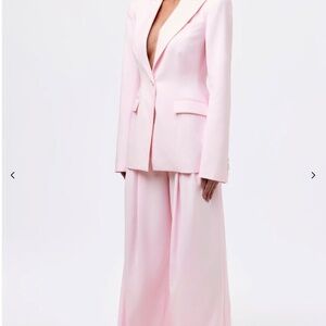 Naked Wardrobe Blush Pink Blazer & Trouser Suit Set